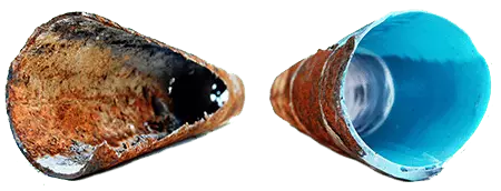 before and after Nu Drain bursting
